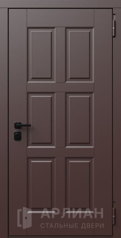 Фото «Белая дверь МДФ с черной фурнитурой №698»